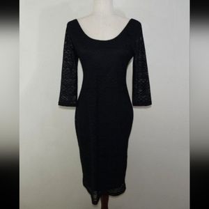 Fire Los Angeles 3/4 Sleeve Lace Dress Size Large NEW